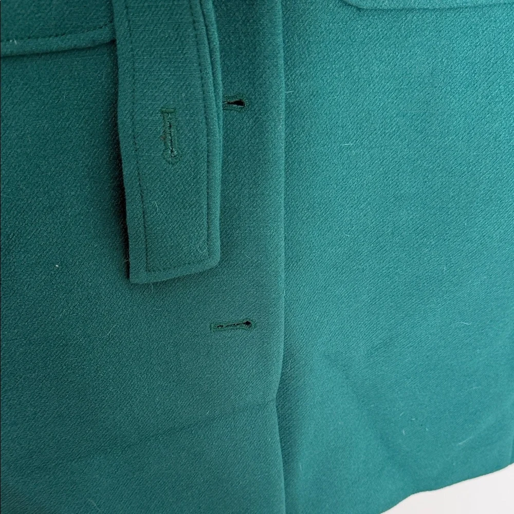J. Crew Teal and Black Trench Coat - Picture 9 of 12